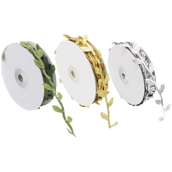 ELAYARD Creative Leaf Ribbon Decor in Assorted Colors for Wedding Crafts