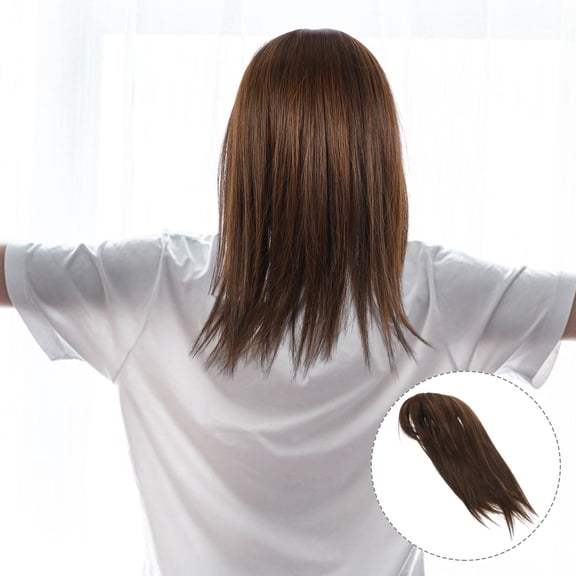 ELAYARD Light Brown Wiglets for Thinning Hair, Adjustable and Comfortable Fit for Natural Look