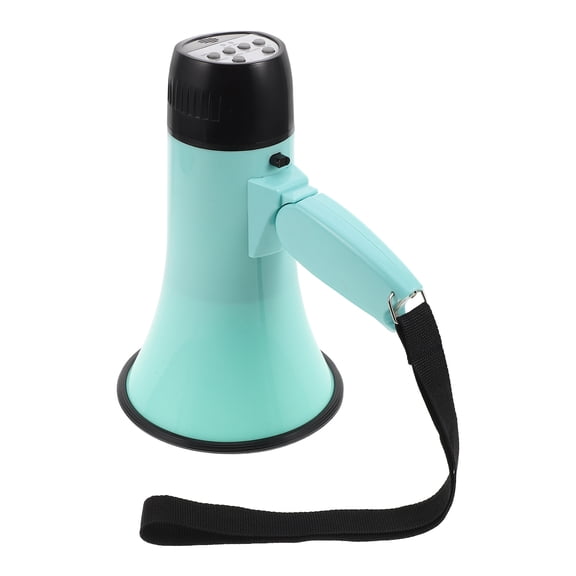 ELAYARD Light Green Cheer Megaphone with Ergonomic Grip and Builtin Speaker for Outdoor Use