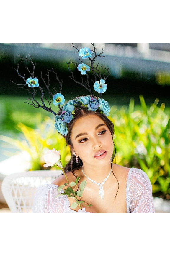 Light Green Cherry Blossom Branch Faux Blossom Branch for Home Decoration Artificial Flowers 37.0 inches