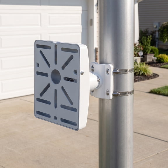 ELAYARD Security Camera Mount, White Aluminum, Adjustable Angles, Durable, Quick Setup, for Home and Shop