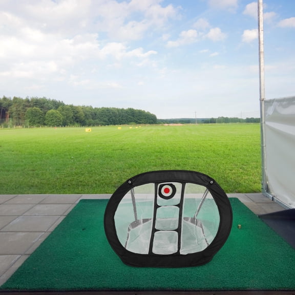 ELAYARD Lightweight Black Golf Chipping Net Compact Golf Practice Tool for Indoor Outdoors