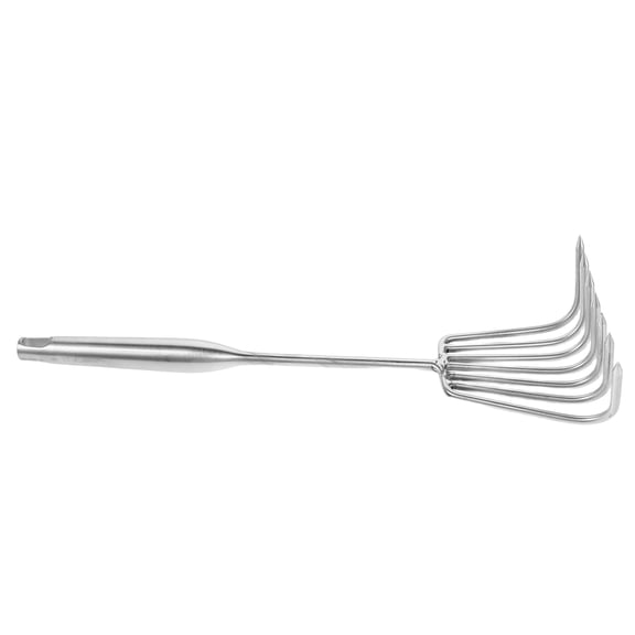 ELAYARD Lightweight Stainless Steel Clam Rake for Effective Sand Sifting and Garden Use