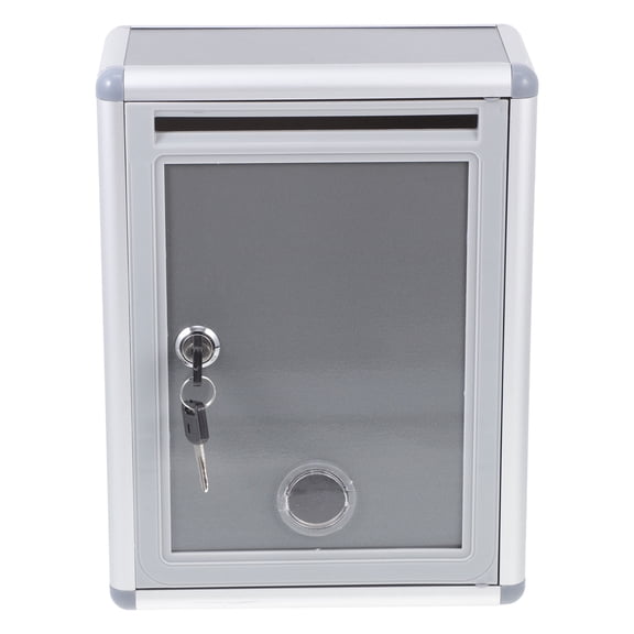 ELAYARD Lockable Metal Suggestion Box with Wall Mount, Secure Letter Slot for Office, Business, and Workplace Feedback