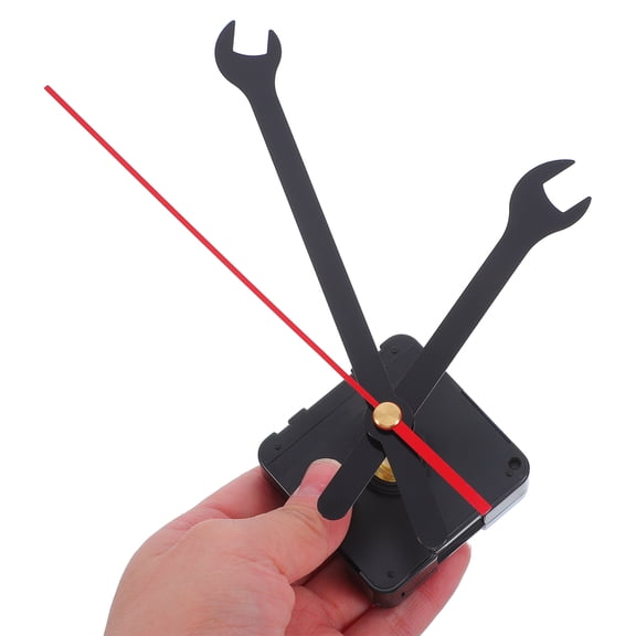 ELAYARD Clock Movement Kit, Black Plastic Mechanism for Home and Office Use, 1 Set, Silent