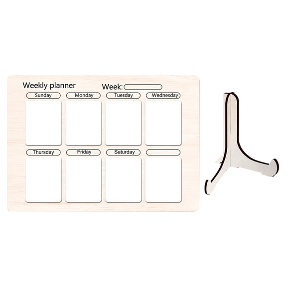 ELAYARD 1Set Khaki Magnetic Dry Erase Board for Refrigerator Household Meal Planner
