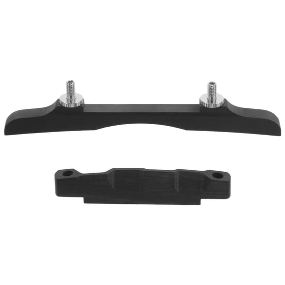 ELAYARD Black Wooden Mandolin Bridge with Resonator for Improved Sound Quality and Enhanced Musical Performance