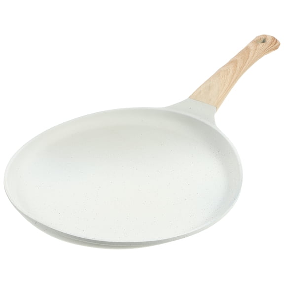 ELAYARD White Nonstick Frying Pan with Comfortable Grip for Even Cooking and Easy Cleaning