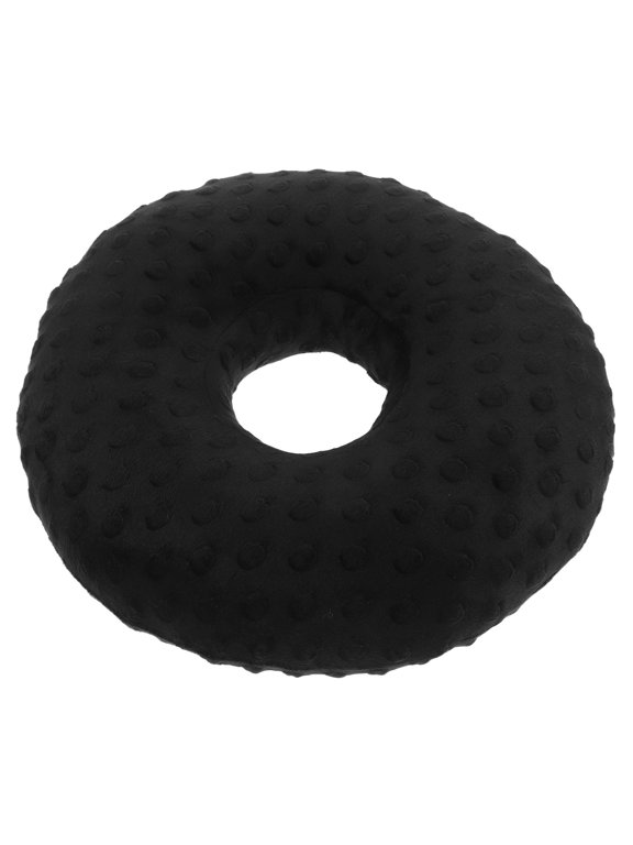 Memory Foam Ear Piercing Pillow for Sleeping Protects Earrings Black Washable
