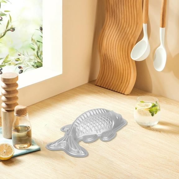 ELAYARD Metal Fish Shape Cake Pan Mold for Baking, 1 Pack Non-Stick Bakeware for Creative Cakes