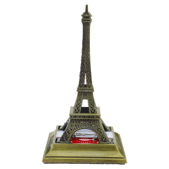 ELAYARD Elegant Light Brown Iron Eiffel Tower Statue for Vintage Home and Party Decor