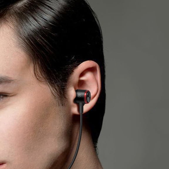 ELAYARD Black Metal Wired In-Ear Headphones with Copper Accents for Computer and PC Audio Listening