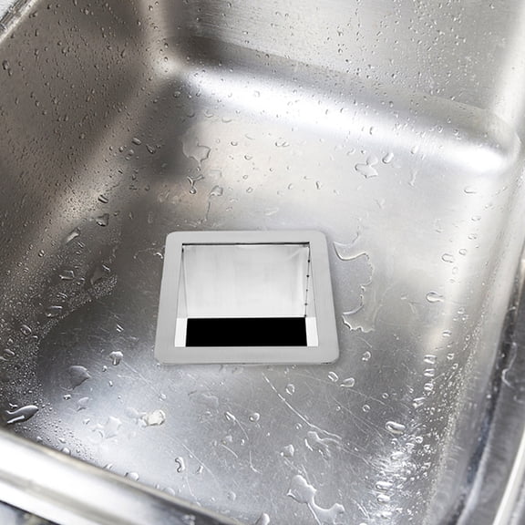 ELAYARD Metal Kitchen Countertop Trash Chute Grommet Plated Silver Finish Rust and Corrosion Resistant