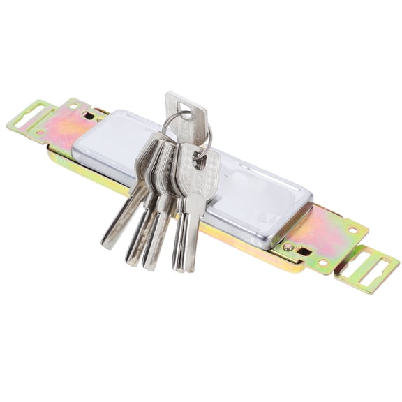 ELAYARD Metal Roller Latch Garage Door Lock with Keys Polished Anti-Rust Vertical Lock