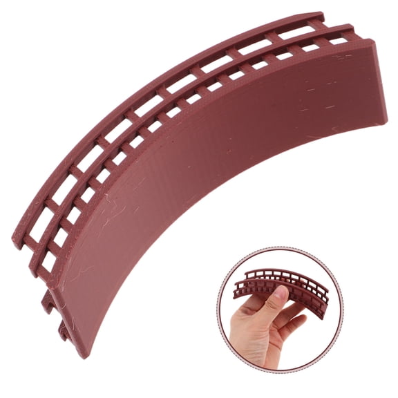 ELAYARD Miniature Landscaping Dollhouse Arch Bridge Red Plastic 1Set for Hobbyists