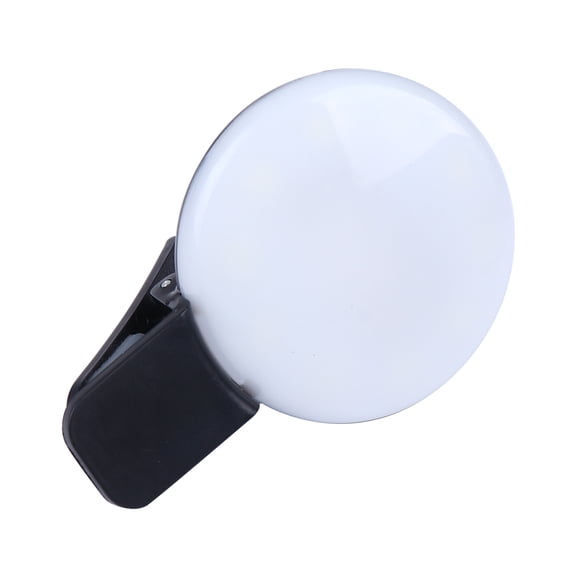 ELAYARD Black Selfie Circle Light Clip on LED Fill Light for Phone and Laptop