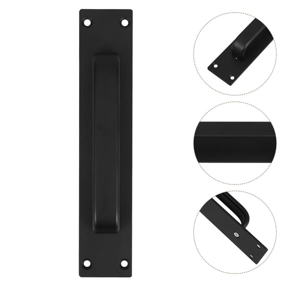 ELAYARD Minimalist Black Door Handle Pull Plate for Barn Sliding Closet and Outdoor Gate