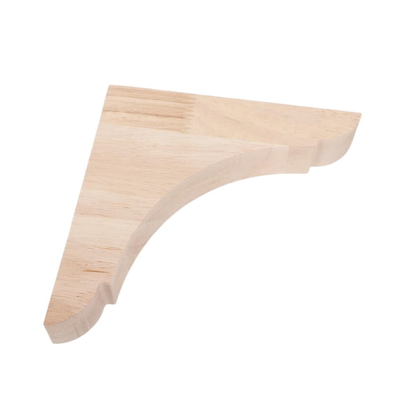 ELAYARD Minimalist Brown Wooden Triangle Shelf Brackets for Wall Mount Floating Shelves