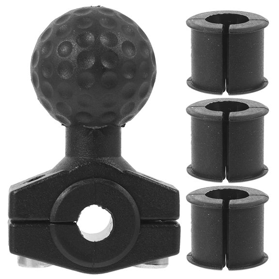 ELAYARD Black Metal Motorcycle Mirror Holder with Adjustable Clamp and Rust Resistant Material