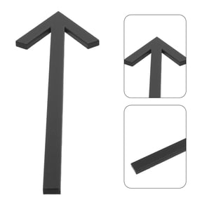 ELAYARD Outdoor Acrylic Arrow Directional Sign with Black Self-Adhesive Backing for Yard, Fence, and Entryway Decoration