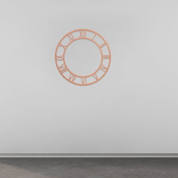 ELAYARD Light Brown Acrylic Clock Face Decal for Decor Universal Compatibility and Durability