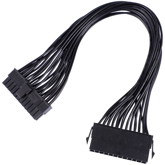 ELAYARD 24 Pin Atx Motherboard Power Extension Cable Black Secure Latch Design