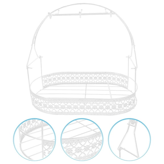 ELAYARD Mug Display Rack White Cup Storage Rack for Office Use with Space Saving 1Set