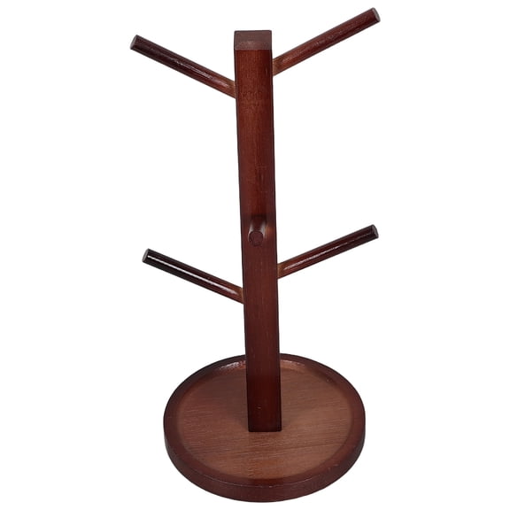 ELAYARD Bamboo Coffee Cup Rack, Space-Saving Tree Shape Design, Stable Base, Organizing