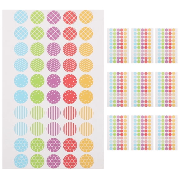 ELAYARD Decorative Hole Reinforcement Labels for Paper Binder with Reliable Adhesion