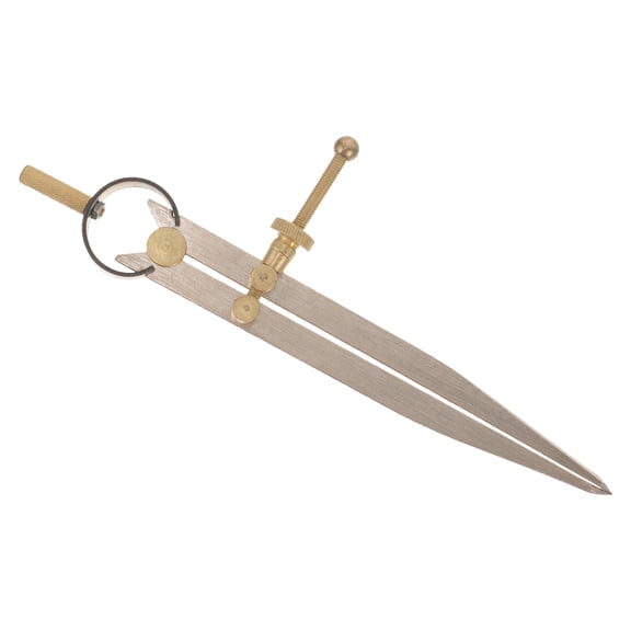 ELAYARD Multi-Function -Tone Plated Metal Compass, Adjustable Drawing Tool for Measuring, Drafting, School, Office