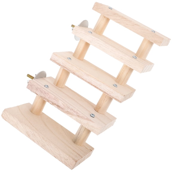 ELAYARD Chinchilla Climbing Ladder Wooden Ladder Toy Light Yellow Entertainment Pet Owners 1Pcs