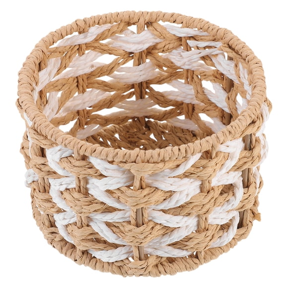 ELAYARD Multipurpose Woven Desktop Storage Basket Organizer Box in Assorted Colors for Office, Home, and Study Use