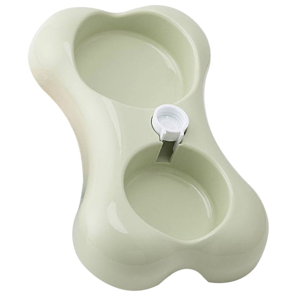 ELAYARD Indoor Pet Food Water Bowls with Anti Skip Base and Moderate Capacity Light Green