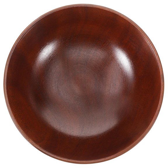 ELAYARD Multi Use Coffee Wood Serving Bowl for Kitchen Salad Soup and Noodle Dishes