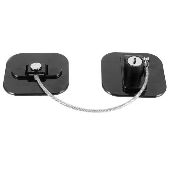 ELAYARD Black Refrigerator Lock No Punch Installation Durable Lock for Drawers