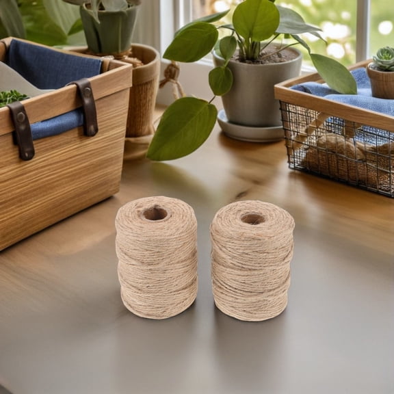 ELAYARD Natural Light Brown Jute Rope Cord for Craft Use Decorative Twine with Retro Appeal