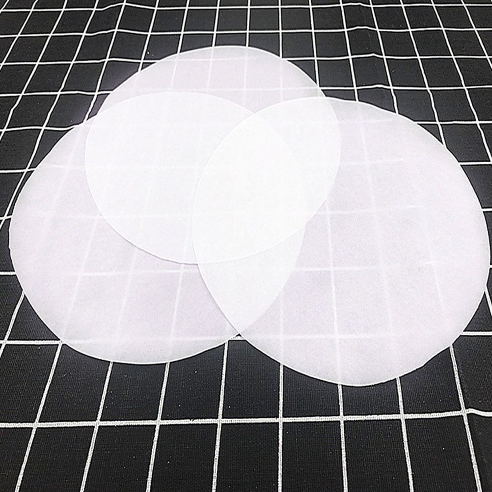 ELAYARD Round Baking Paper Sheets, White Non-Stick Grease Resistant Liners, High Temperature Oven Safe Cooking and Baking Accessories
