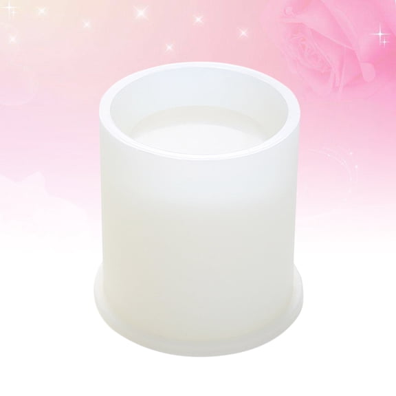 ELAYARD Crystal Clear Silicone Mold Cylindrical Shape for Fondant Cake Chocolate Pen Pot Crafts