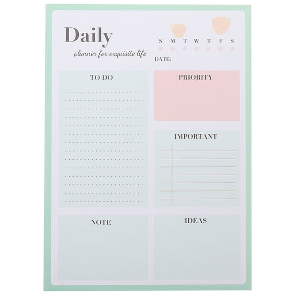 ELAYARD Daily Desk Note Pad for Scheduling, Planning and Organizing, 1 Piece, Perfect for Office and Home Use