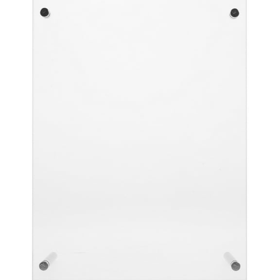 ELAYARD Clear Acrylic Picture Frame for Desktop Use with Stable Metal Base for Office Decor