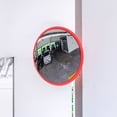 thumbnail image 1 of ELAYARD Red Convex Safety Road Mirror with Adjustable Wide Angle for Better Visibility and Enhanced Driving Security, 1 of 7