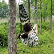 ELAYARD Green Outdoor Sleeping Net Hammock Lightweight Mesh Bed Rope for Camping, Travel, Backyard Relaxation