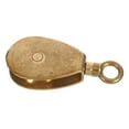 thumbnail image 1 of ELAYARD Golden Brass Single Pulley Block for Marine Use Durable Rope Pulley Hardware, 1 of 8