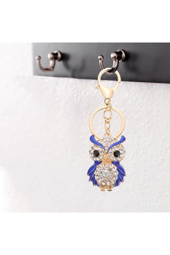 Stylish Owl Keychain Zinc Alloy Bag Charm Pendant for Women, 1 Pack Cute Accessory for Everyday Use