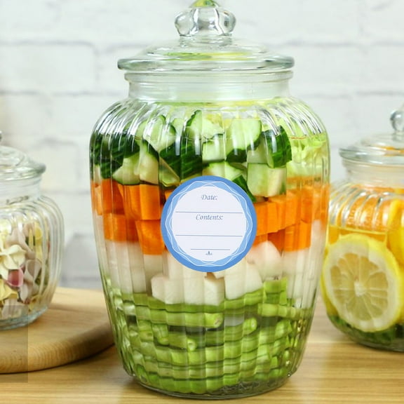 ELAYARD Removable Sticker Labels for Glass Bottles and Canning Jars in Assorted Colors