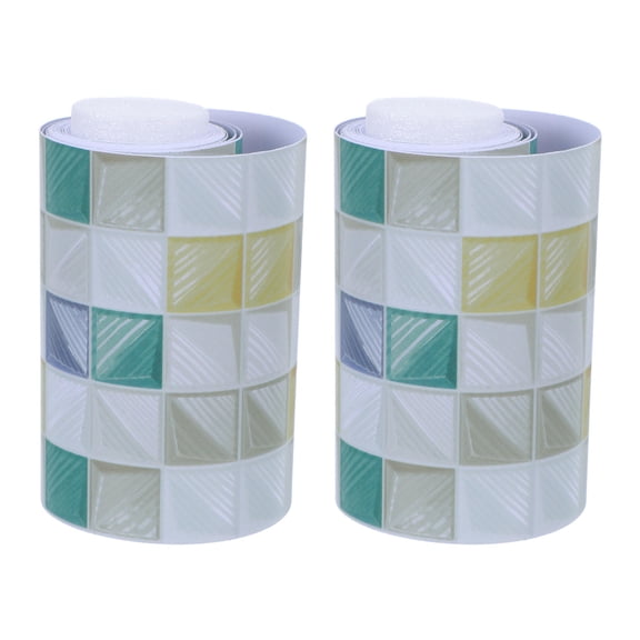 ELAYARD PVC Checked Bulletin Board Borders Roll Peel and Stick Chalkboard Wall Sticker