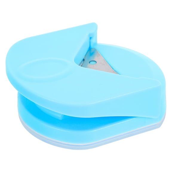 ELAYARD Paper Corner Rounder Punch Sky Blue with Chip Collector for Smooth Rounded Edges on Photos and Cards