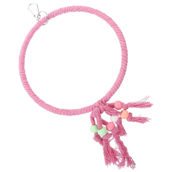 ELAYARD Bird Perch Stand Toy for Parrot Cotton Rope Wear Resistance Desktop Placement 1Pack