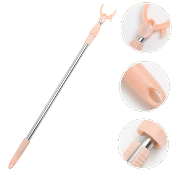 ELAYARD Closet Hook Pole Metal Clothes Rod with Plastic Aluminum Alloy for Home Clothes Drying