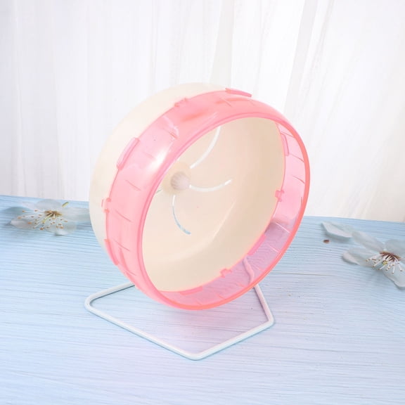 ELAYARD Pink Plastic Pet Running Wheel for Squirrel and Small Animals Durable and Easy to Clean